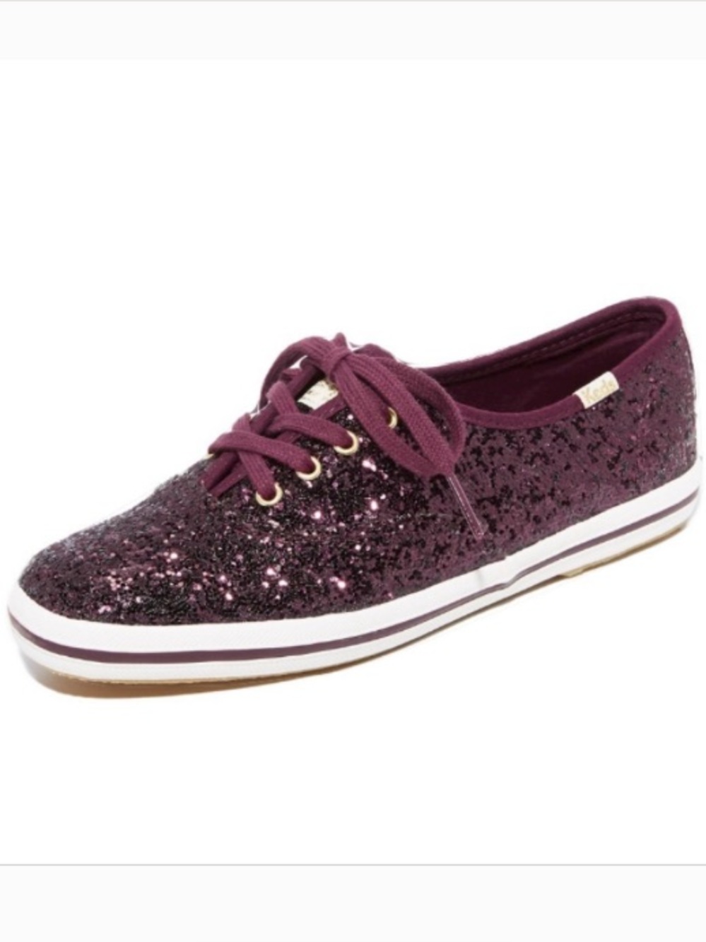 Kate Spade Purple Sparkly Keds Size 5 1/2